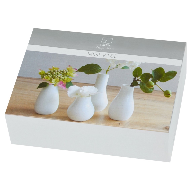 Mini Vases, Set of 4 – White