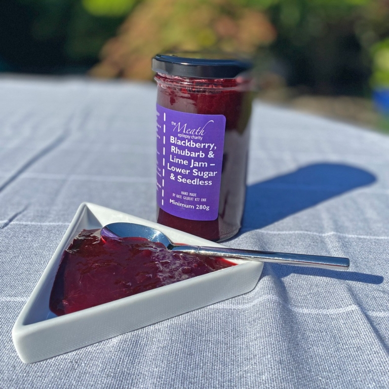 Blackberry, rhubarb and lime jam – 100% to Meath Epilepsy Charity