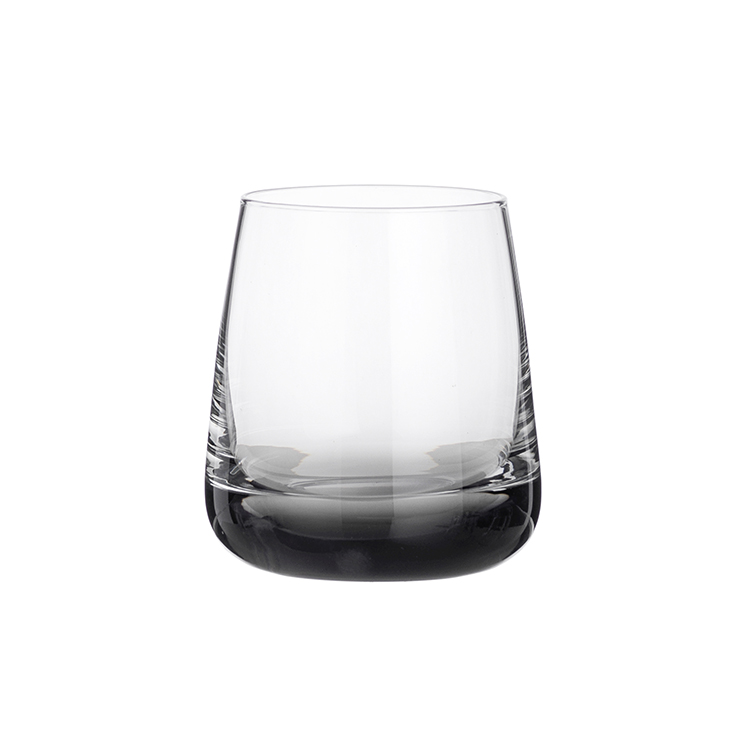 Tumbler 'smoke' glass mouthblown clear/grey – individual, unboxed
