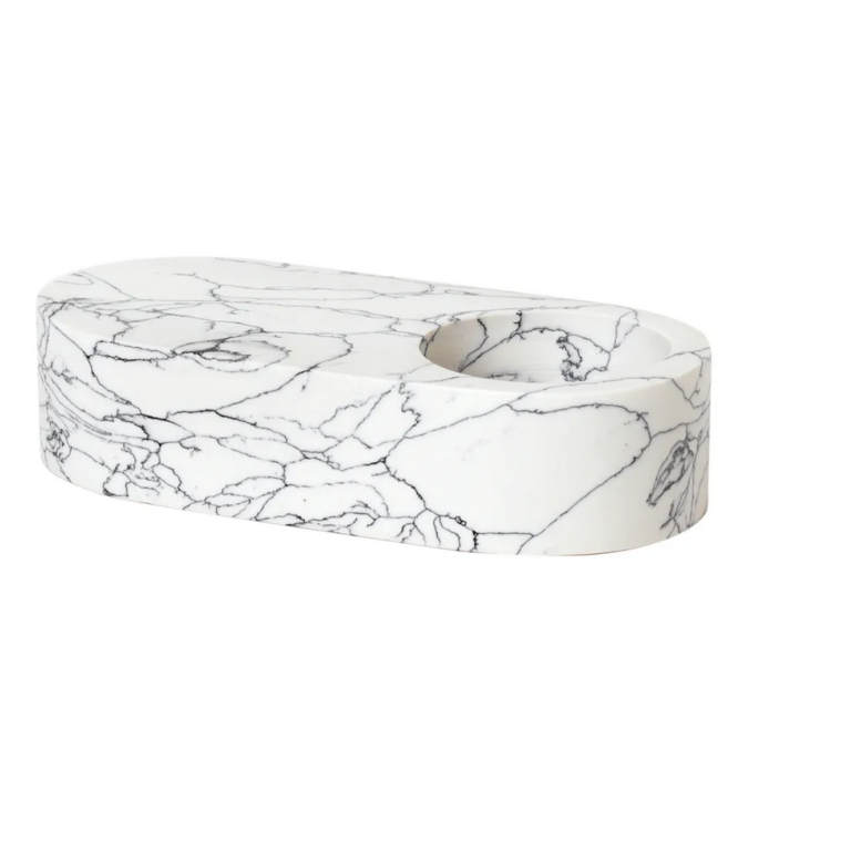 T-LIGHT HOLDER 'ANNA' MARBLE