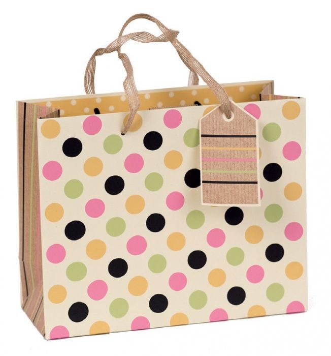 Polka dot bag medium