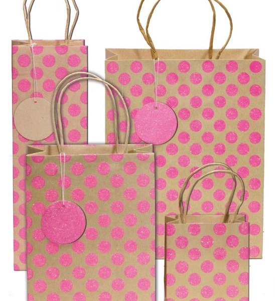 Glitter Spots Pink small bag