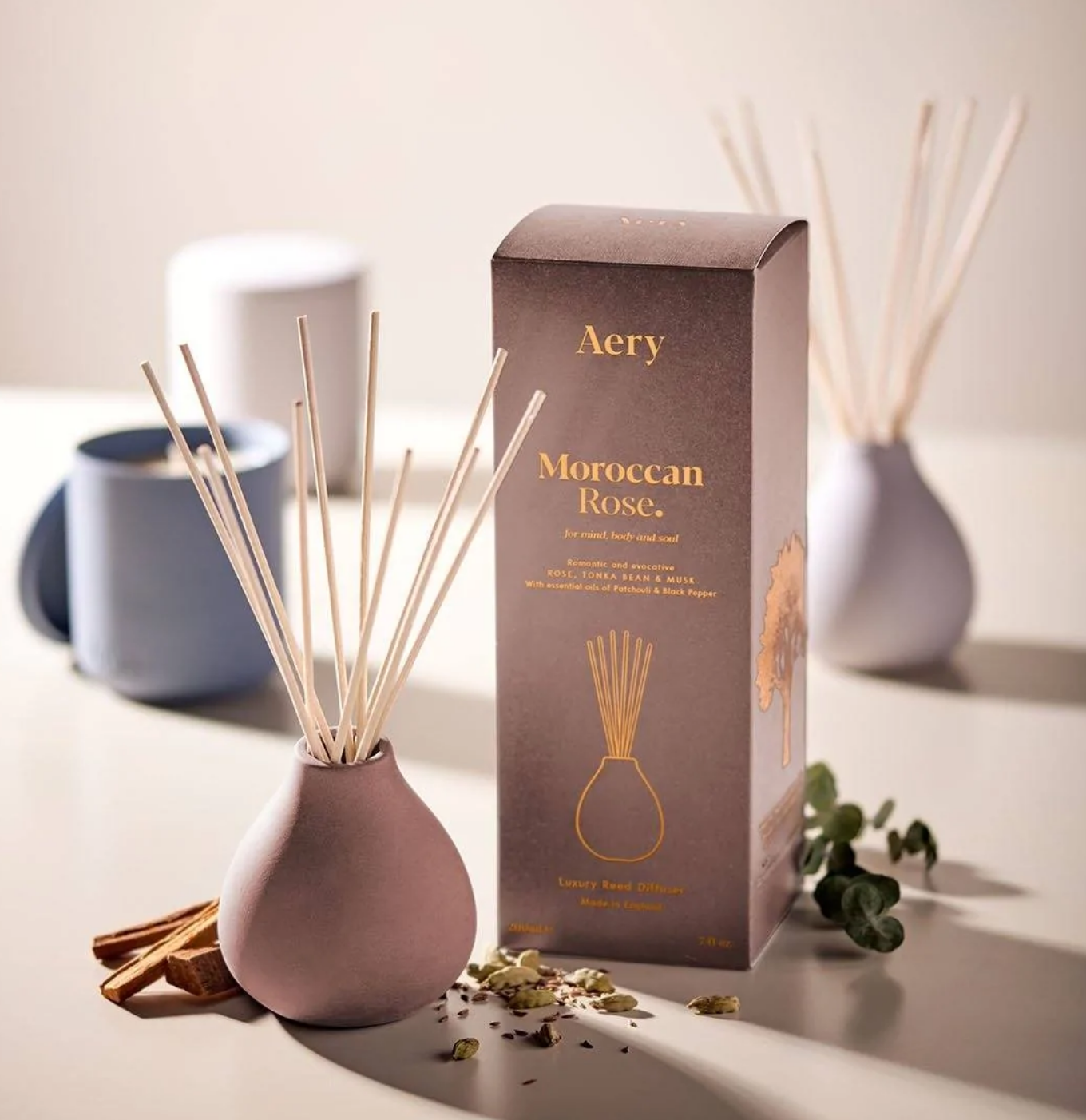 Moroccan Rose Reed Diffuser - Rose Tonka and Musk