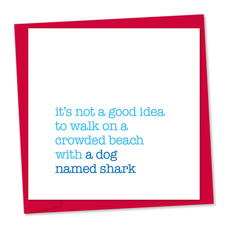 a dog named Shark - code 2174
