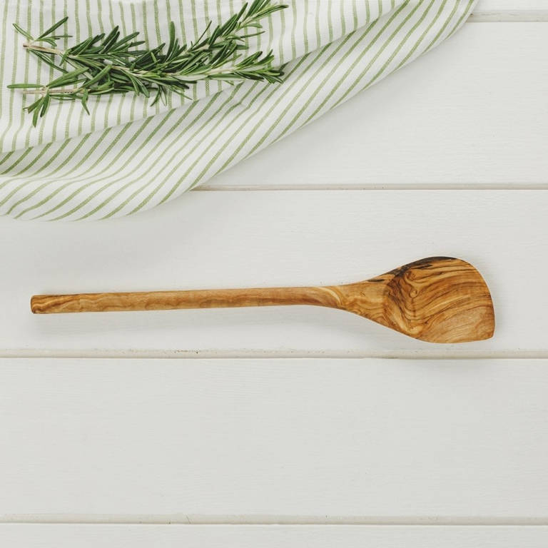 Olive Wood Corner Spoon - 30cm