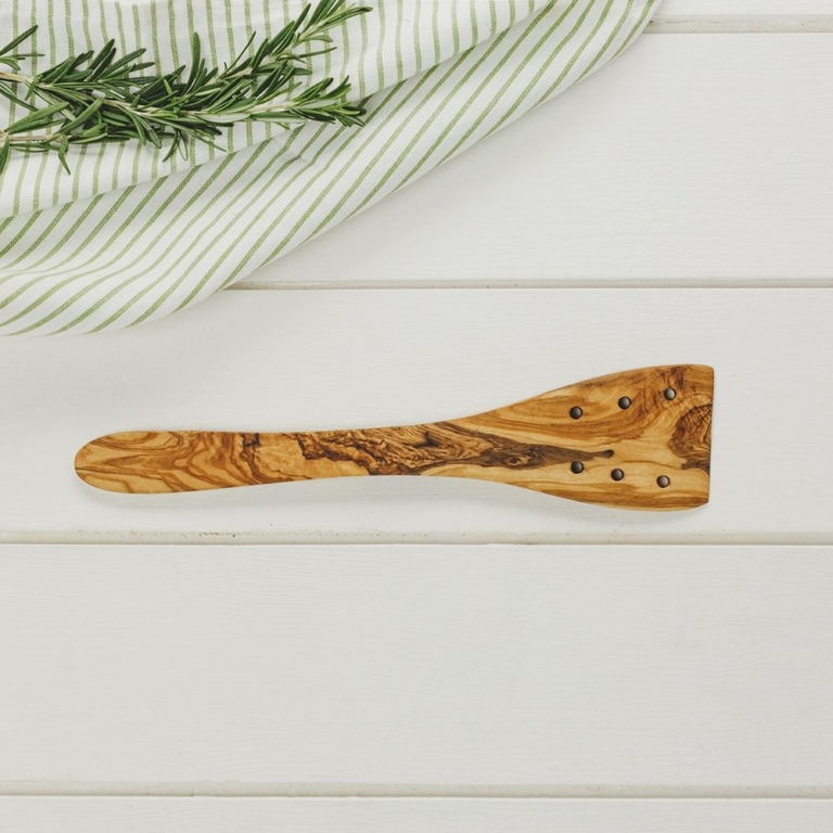 Olive Wood Slotted Spatula