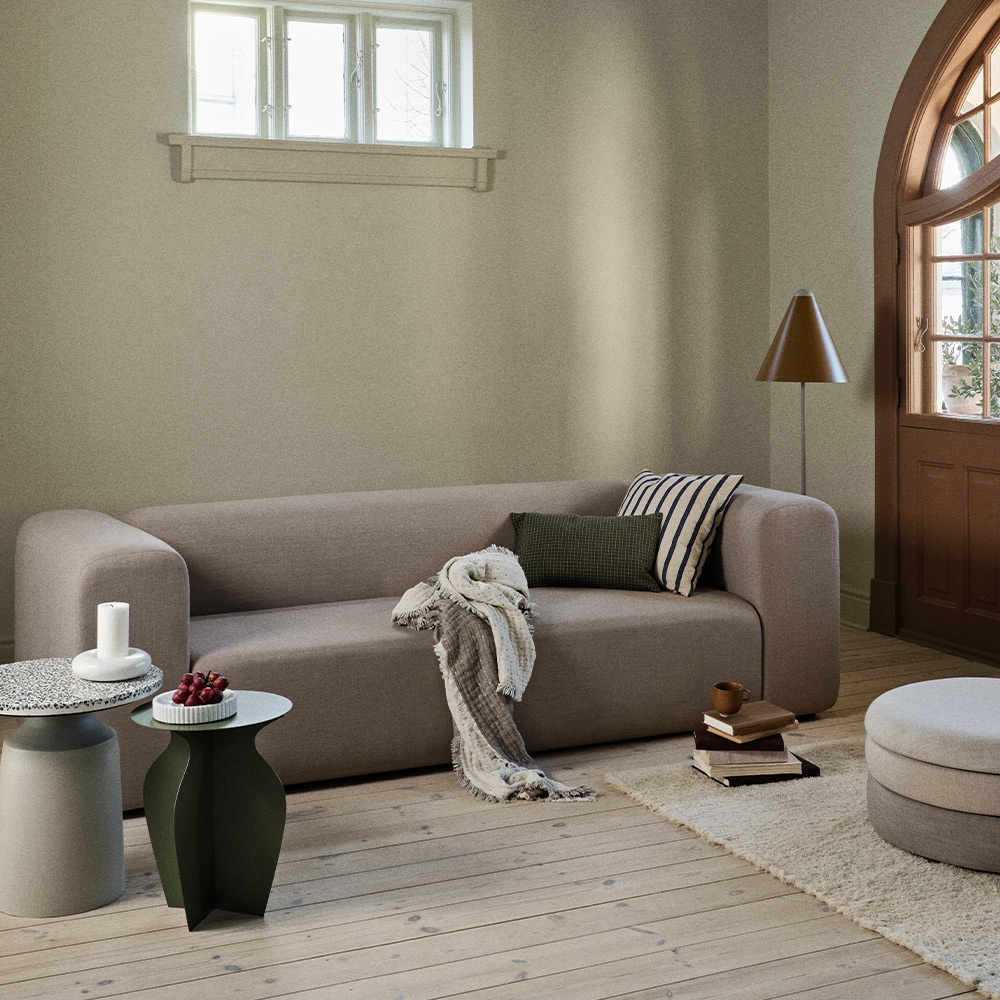 Broste Copenhagen Lagoon 3-Seater Sofa – Latte